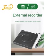 External CD/DVD Drive Portable CD DVD +/-RW Drive Optical Drive Player Reader USB 3.0 & Type-C for W