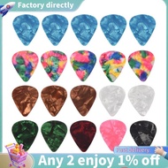 E7-20pcs Colorful Celluloid Thin Guitar Picks 0.46mm / 0.71mm Color Random