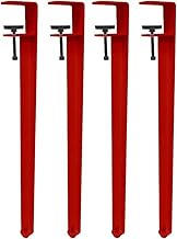 4pcs Metal Table Clamp Legs,Adjustable Coffee Table Legs,F-Shape Dining Desk Foot,Iron Workbench Sup