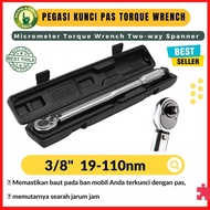 Perusi micrometer torque wrench two-way spanner Tools 3/8 19-110nm