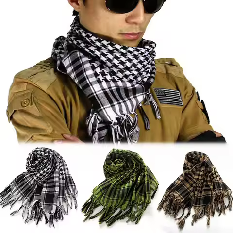Authentic Palestine Scarf Cultural Lightweight Traditional Arab Scarf Stylish Shemagh Tactical Scarf