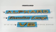 TOYOTA ALPHARD EXECUTIVE LOUNGE V6 EMBLEM LOGO-(ABS)
