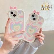 SS127 3D SMILE GRADATION LOVE CASING SOFTCASE FOR OPPO A1K A3s A5s A5 A8 A9 A11K A12 A15 A15s A16 A1