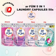ar FÜM 5-in-1 Laundry Capsules 50 Pods / Available in Lily / Rose / Eternal / Amore / 16 Weeks Long 