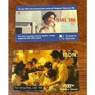 RARE Vintage Singapore Telecom Phone Cards | SingTel ISDN Series $3 & $5 | 1990s Telecom Memorabilia