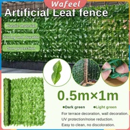 W.A. 0.5m*1m Artificial Leaf fence Outdoor Decor Wall Landscaping Garden for Fences Green Dill
