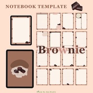 數碼 Notebook template : Brownie