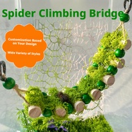 Jumping Spider Rope Bridge Wooden Climbing Suspension Bridge Jumping Spider Pet Cage Handmade Access