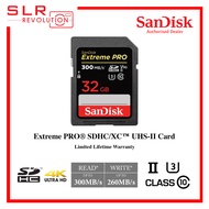 SanDisk Extreme PRO 32GB / 64GB / 128GB SDHC UHS-II U3 (Up to 300MB/s Read) SD Memory Card