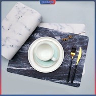 {pattaya}  Dining Table Accessory Non-slip Waterproof Marble Placemat for Dining Table Heat Insulation Home Hotel Restaurant