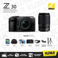 Nikon Z30 Mirrorless Camera NIKKOR Z DX Vlogger Essentials 16-50mm / 18-140mm / 50-250mm Z30 with Ki