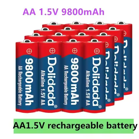 2-16pcs New Tag AA battery 9800 mah rechargeable battery AA 1.5 V Rechargeable New Alcalinas drummey