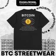 Kaos Crypto "Bitcoin Streetwear" - Kaos BTC/Ethereum/Arbitrum/Airdrop Crypto/Binance