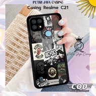 Case Realme C21hp Realme C21 AESTHEBAND04 Motif Latest Cute Character Cute Anime Anime Character Sof