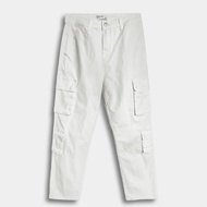 HI STYLE - Men Straight Cut Long Pants Cargo - White - HSE510254 - Seluar Panjang Lelaki Kargo - Put
