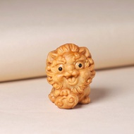 Yaba Wood Carving Qingshi Elementary School Style Small Ornaments Home Office Desk Decoration Solid 