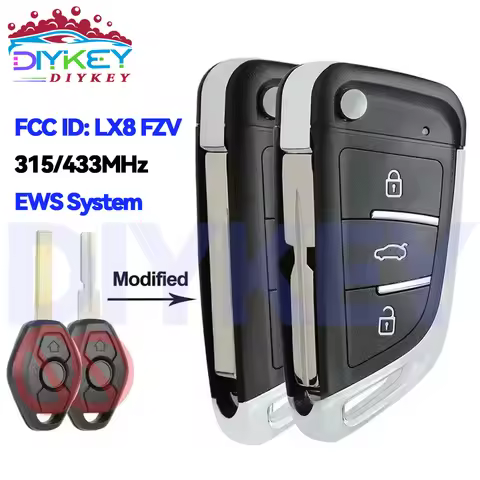 DIYKEY Modified 315/433MHz ID44 EWS System For BMW E36 E38 E39 E46 E53 E60 E61 E81 X3 X5 Z3 Z4 LX8 F