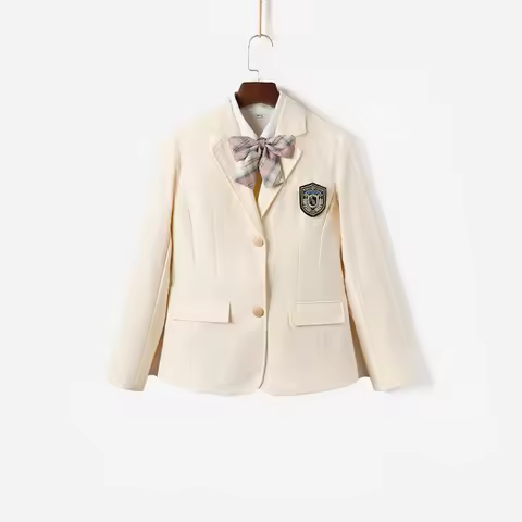 Academic-style Japanese JK Uniform Blazer for Junior High and University Students, Solid-colour Autu