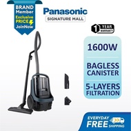 PANASONIC MC-CL601 POWERFUL 1600W CYCLONE BAGLESS CANISTER VACUUM CLEANER MC-CL601AV47