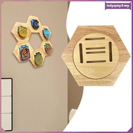 [LzdyqmyebMY] Medal Display Stand Wall Mount Medal Rack Hexagonal Multipurpose Award Display Rack Aw
