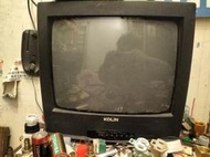 歌林映像管電視彩色電視傳統電視+數位機上盒跟遙控器