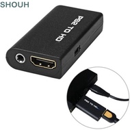 SHOUH Converter, PS2 to HDMI 480i/480p/576i Adapter, Portable 3.5mm Audio Output Game to HDMI HD Cab