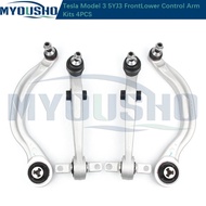 Myousho 4pcs Front Lower Suspension Control Arm Kits For Tesla Model 3 5YJ3 104434100D 104435400A 10