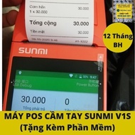 MÁY POS CẦM TAY SUNMI V1S IN GRAB/NOW/BAEMIN