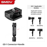 SMDV GD-1 PR-1 Hot Shoe Adapter Handle Accessories for Profoto Flash B10 B10X Godox Mount Flash AD10
