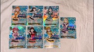 ws lovelive aqours 閃卡