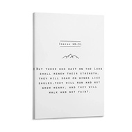 Seni Dinding Kanvas Inspirasi Isaiah 40:31 - Hiasan Menaikkan Semangat untuk Ruang Tamu Bilik Tidur 