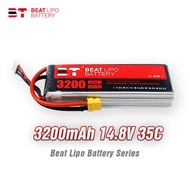 BTLIPO 3200mah 4S 35C 14.8V Lipo Battery XT60 Plug For FPV RC Car Drone Quadcopter เหมาะสำหรับรถควบค