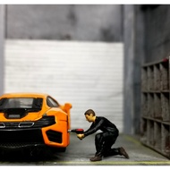 Figure 1 Men's Mechanic Mechanic Type 4 Diorama Diecast Hot Wheel DioramaMiniGT Model Figure Diecast