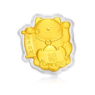 CHOW TAI FOOK 999.9 Pure Gold Coin - Fortune Cat R22411