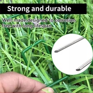 【100pcs】Galvanized U Pin For Artificial Grass Paku U Rumput Tiruan Weedmat Lawn Metal Nails Mesh Pad