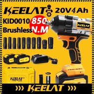 KEELAT KID0010 850N.M 1/2" Cordless Impact Wrench Heavy Duty Electric Wrench large torque Cordless W
