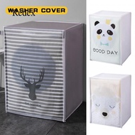 Redex Washing Machine Cover Cute Cartoon Sunscreen Waterproof Dustproof Washer Dryer Cover for 9-10kg Front-Loading Machine Accessories