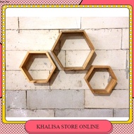 Hexagonal Shelf Wall Shelf