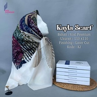 (KAYLA SCRAF) SEGIEMPAT MOTIF KAYLA BOX•hijab jilbab kerudung segiempat motif•kayla voal premium lc 