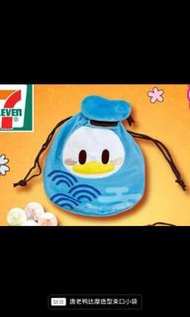7-11 迪士尼唐老鴨達摩造型索袋