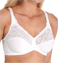 Lilyette Women's Microfiber Minimizer, White,44DDD
