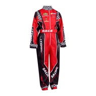 cp17.6 Chubby Boy Size L Racing Suit F1 Height 178-185cm racer Sports Theme Set [7C261 White Childre