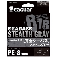 Seaguar PE Line Seaguar R18 Complete Seabass Fishing PE Line 150m 1.5号 27lb Stealth Gray