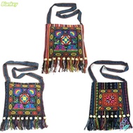 BLANKEYZ Women Shoulder Bag, Tassels Fashion Message Bag, Vintage Hmong Tribal Ethnic Embroidery Tap