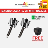 (SG 2-Days) Bambu Lab Hardened Steel Nozzle A1 / A1 Mini 0.4mm 0.6mm Silicone Sock AMS