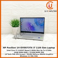 HP PAVILION 14-DV0073TX INTEL CORE I7-1165G7 16GB RAM 512GB NVME SSD MX450 USED LAPTOP REFURBISHED NOTEBOOK