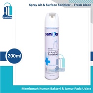 Disinfektan SANITER SPRAY Air Surface Sanitizer Aerosol Semprot 200ml wangi segar eucalyptus