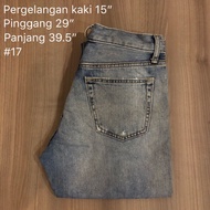 bundle seluar panjang lelaki /pakaian kasual /Jeans /biru