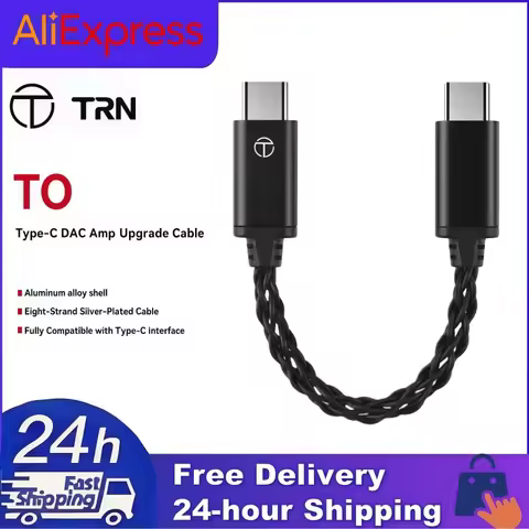 TRN TO HIFI USB C DAC Amp Adapter Type-C To Type-C Upgrade Cable