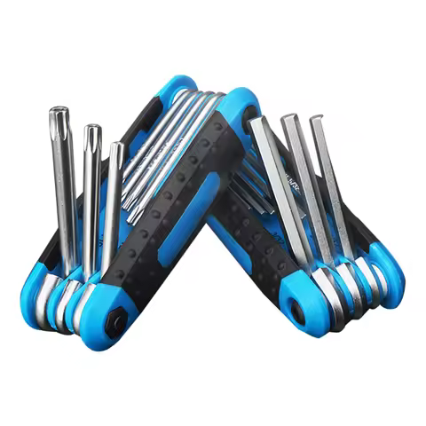 8 in 1 Folding Allen Wrench Set Metric Allen Key Set Tool Or Folding Tamper Proof Torx Key Set Porta